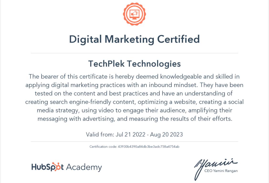 marketing-certificate